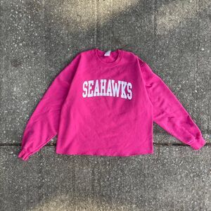Pink Vintage Seahawks Sweatshirt Long Sleeve shirt sportswear
